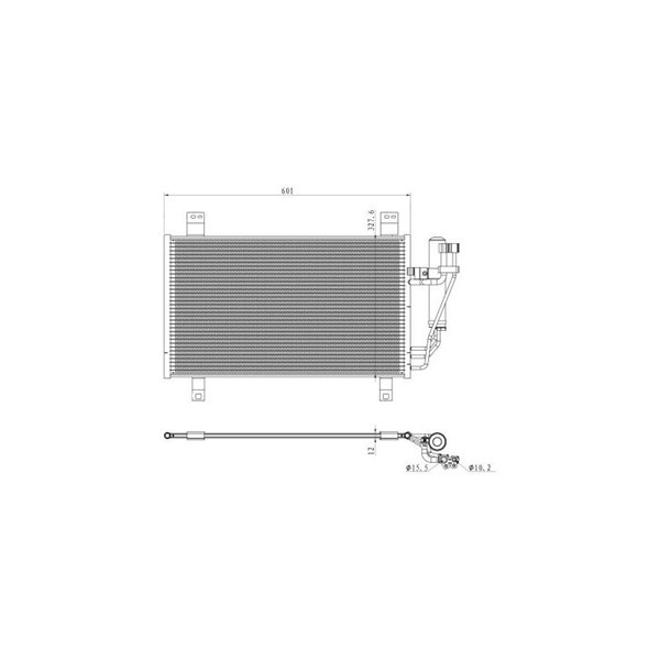 Kondensor, klimatanläggning Nrf Easy fit 350361 NRF