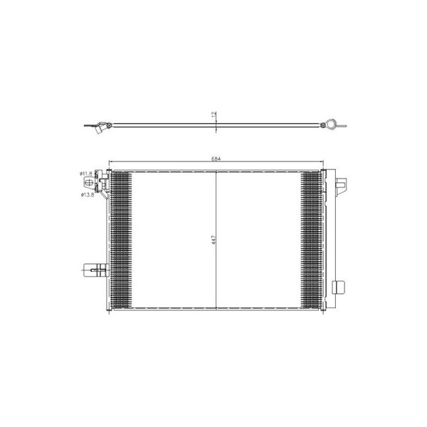 Kondensor, klimatanläggning Nrf Easy fit 350369 NRF
