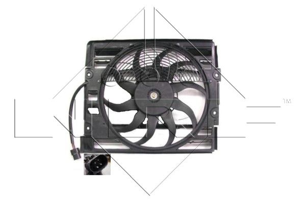 Fläkt, kylare 12V Nrf 47214 NRF