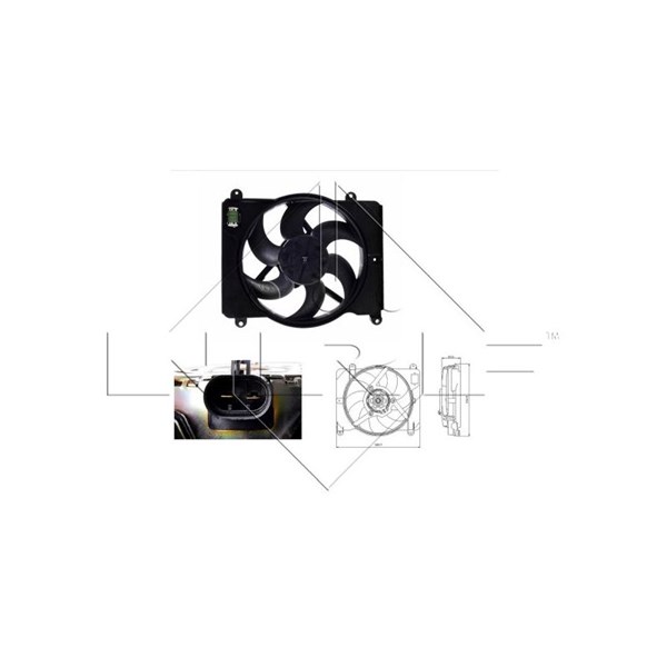 Fläkt, kylare 12V Nrf 47255 NRF