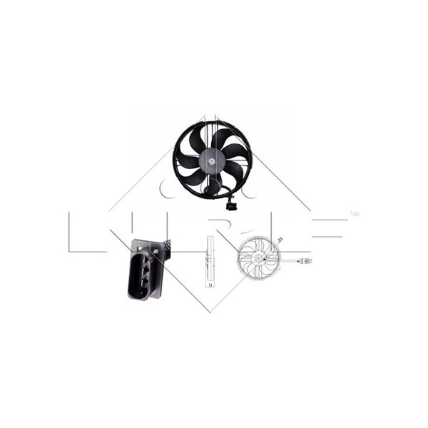 Fläkt, kylare 12V Nrf 47409 NRF
