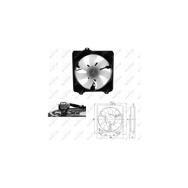 Fläkt, kylare 12V Nrf 47695 NRF