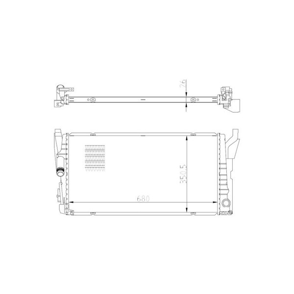 Kylare, motorkylning Nrf 50039 NRF Kylare, motorkylning Nrf 50039 NRF