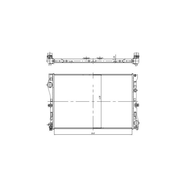 Kylare, motorkylning Nrf 50040 NRF Kylare, motorkylning Nrf 50040 NRF