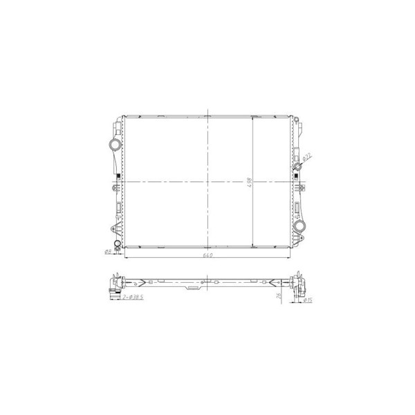 Kylare, motorkylning Nrf 50041 NRF Kylare, motorkylning Nrf 50041 NRF