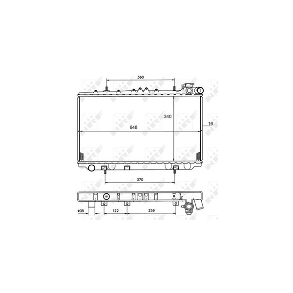 Kylare, motorkylning Nrf 50134 NRF Kylare, motorkylning Nrf 50134 NRF