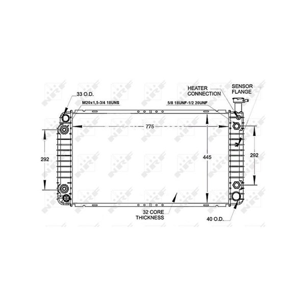 Kylare, motorkylning Nrf Easy fit 50255 NRF