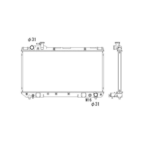 Kylare, motorkylning Nrf 503988 NRF Kylare, motorkylning Nrf 503988 NRF