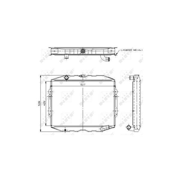 Kylare, motorkylning Nrf 504115 NRF