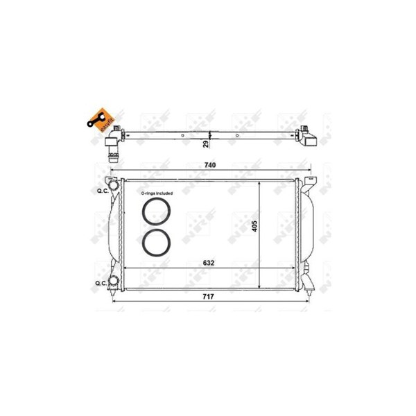 Kylare, motorkylning Nrf Easy fit 50539 NRF Kylare, motorkylning Nrf Easy fit 50539 NRF
