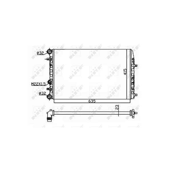 Kylare, motorkylning Nrf 50542 NRF Kylare, motorkylning Nrf 50542 NRF