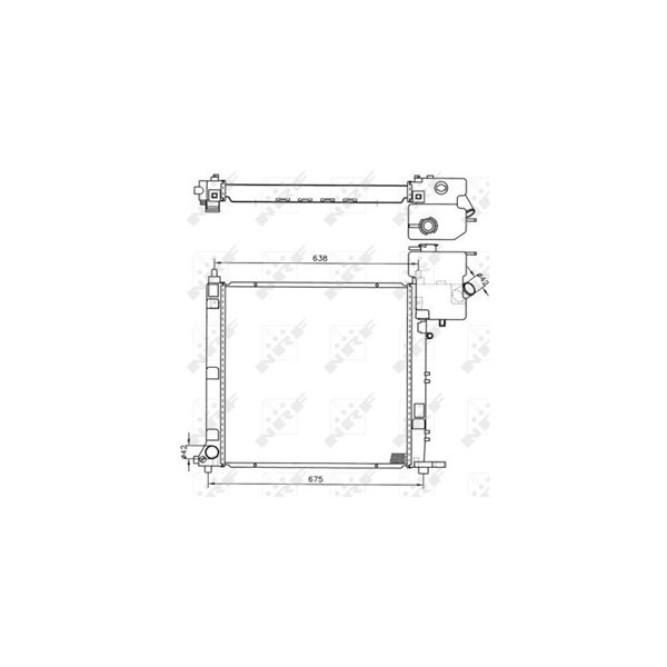 Kylare, motorkylning Nrf 50598 NRF Kylare, motorkylning Nrf 50598 NRF