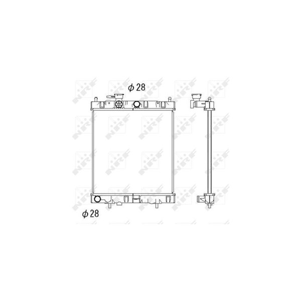 Kylare, motorkylning Nrf 52060 NRF Kylare, motorkylning Nrf 52060 NRF