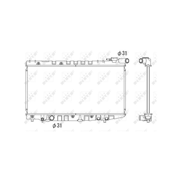 Kylare, motorkylning Nrf 526712 NRF
