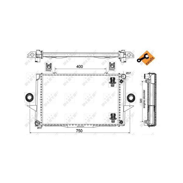 Kylare, motorkylning Nrf Easy fit 529509 NRF Kylare, motorkylning Nrf Easy fit 529509 NRF