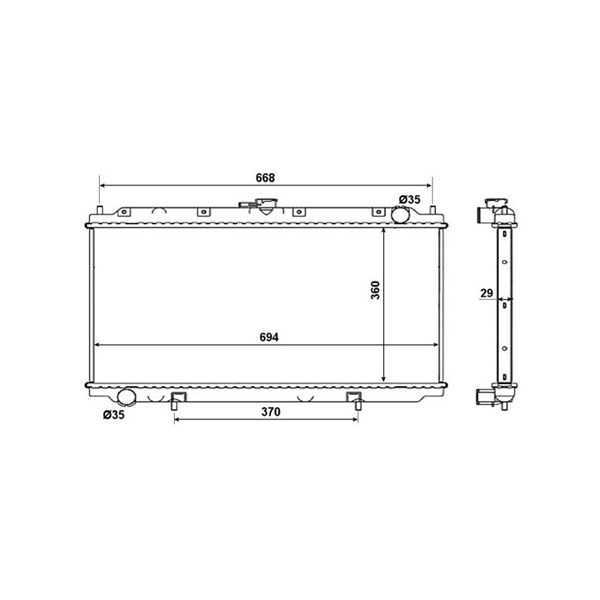 Kylare, motorkylning Nrf Easy fit 53019 NRF Kylare, motorkylning Nrf Easy fit 53019 NRF