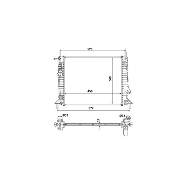 Kylare, motorkylning Nrf Easy fit 53028 NRF Kylare, motorkylning Nrf Easy fit 53028 NRF
