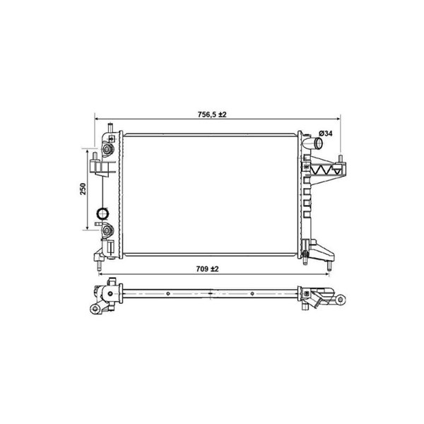 Kylare, motorkylning Nrf 53035 NRF Kylare, motorkylning Nrf 53035 NRF