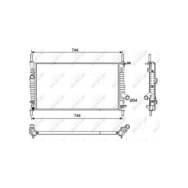 Kylare, motorkylning Nrf 53111 NRF Kylare, motorkylning Nrf 53111 NRF