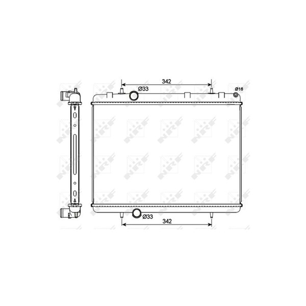 Kylare, motorkylning Nrf Easy fit 53112 NRF