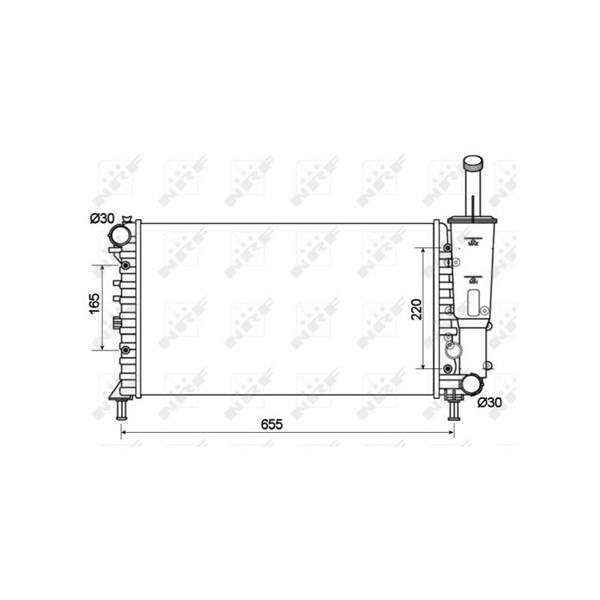 Kylare, motorkylning Nrf 53124 NRF Kylare, motorkylning Nrf 53124 NRF