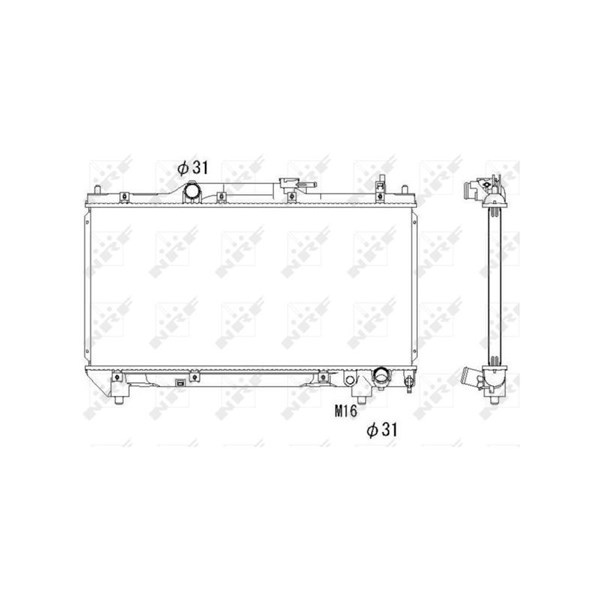 Kylare, motorkylning Nrf Easy fit 53267 NRF Kylare, motorkylning Nrf Easy fit 53267 NRF
