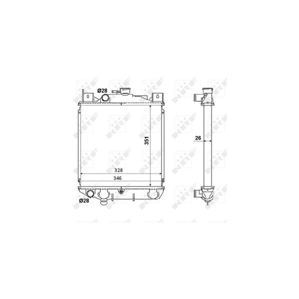 Kylare, motorkylning Nrf 53350 NRF Kylare, motorkylning Nrf 53350 NRF
