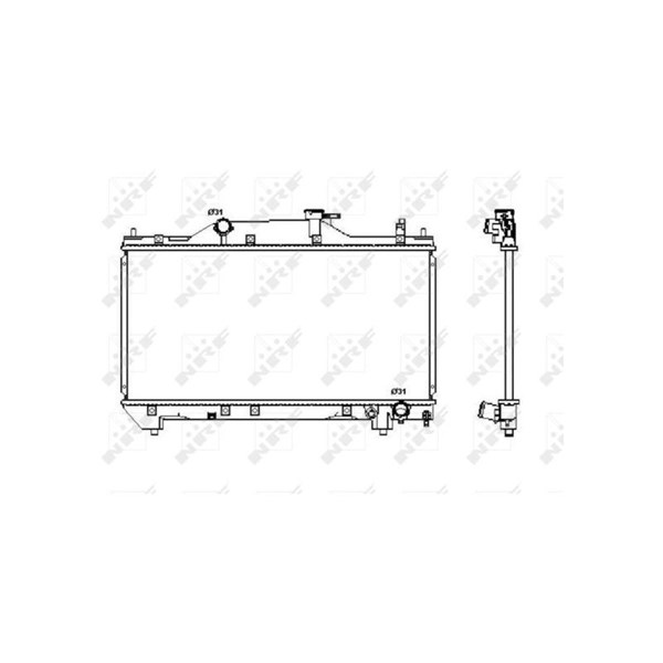 Kylare, motorkylning Nrf 53380 NRF