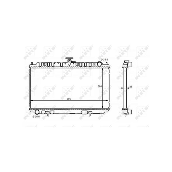 Kylare, motorkylning Nrf 53388 NRF Kylare, motorkylning Nrf 53388 NRF