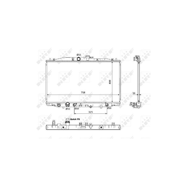 Kylare, motorkylning Nrf 53393 NRF Kylare, motorkylning Nrf 53393 NRF