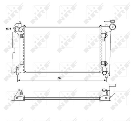 Kylare, motorkylning Nrf Easy fit 53396 NRF