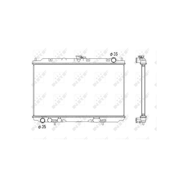 Kylare, motorkylning Nrf 53438 NRF