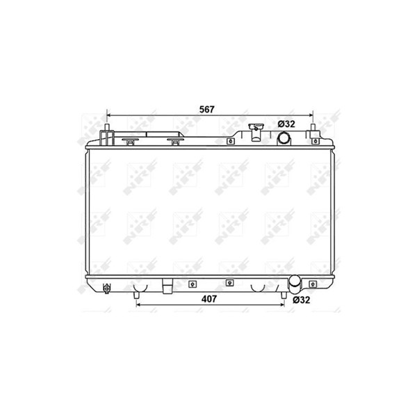 Kylare, motorkylning Nrf 53506 NRF Kylare, motorkylning Nrf 53506 NRF