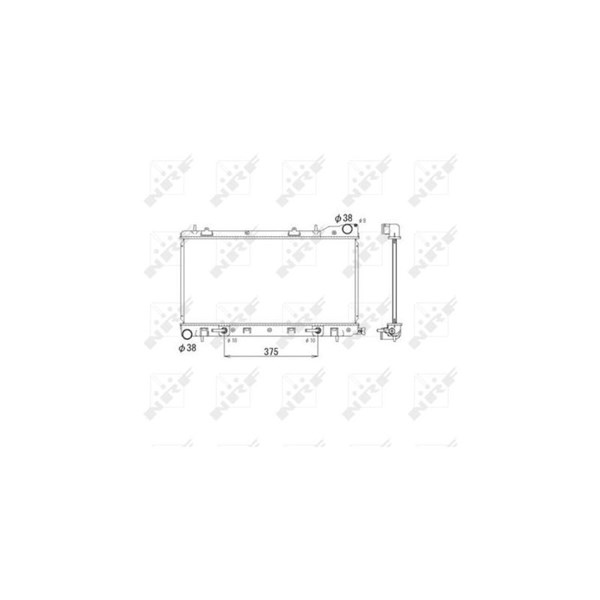 Kylare, motorkylning Nrf 53596 NRF Kylare, motorkylning Nrf 53596 NRF