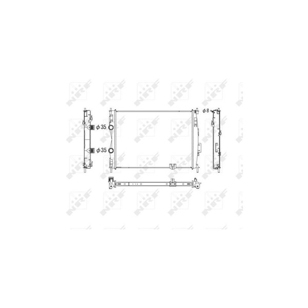 Kylare, motorkylning Nrf 53755 NRF Kylare, motorkylning Nrf 53755 NRF