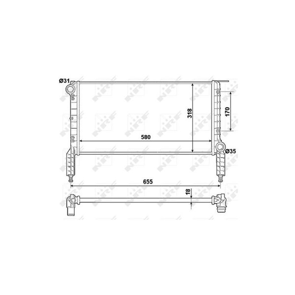 Kylare, motorkylning Nrf 53788 NRF Kylare, motorkylning Nrf 53788 NRF