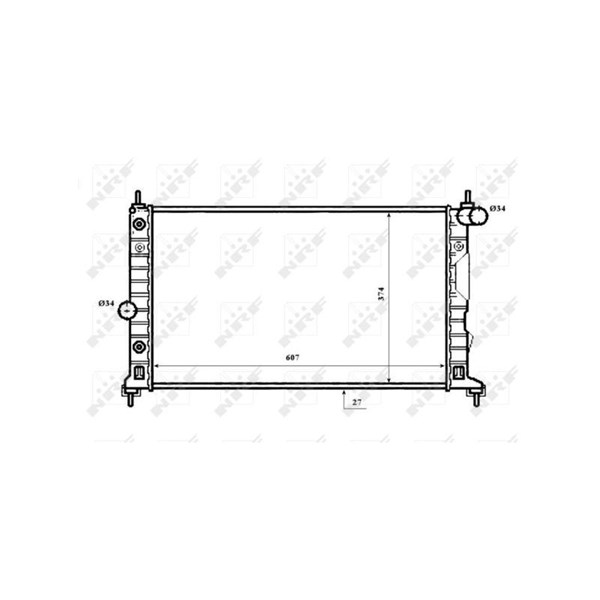 Kylare, motorkylning Nrf 53844 NRF Kylare, motorkylning Nrf 53844 NRF
