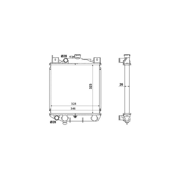 Kylare, motorkylning Nrf 53881 NRF Kylare, motorkylning Nrf 53881 NRF