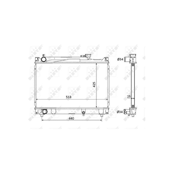 Kylare, motorkylning Nrf 53882 NRF Kylare, motorkylning Nrf 53882 NRF