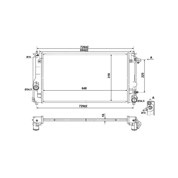 Kylare, motorkylning Nrf 53894 NRF Kylare, motorkylning Nrf 53894 NRF