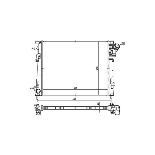 Kylare, motorkylning Nrf Easy fit 53966 NRF Kylare, motorkylning Nrf Easy fit 53966 NRF