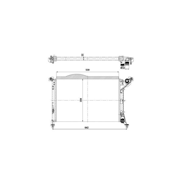 Kylare, motorkylning Nrf Easy fit 53969 NRF
