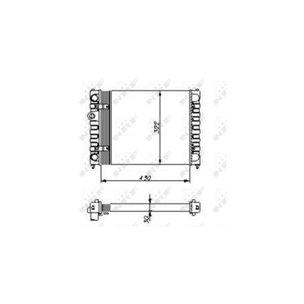 Kylare, motorkylning Nrf 54686 NRF Kylare, motorkylning Nrf 54686 NRF