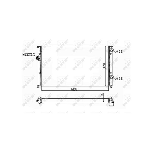 Kylare, motorkylning Nrf 54693 NRF Kylare, motorkylning Nrf 54693 NRF