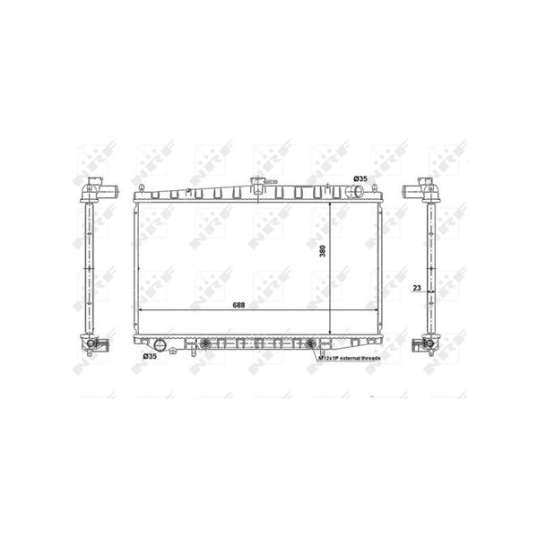 Kylare, motorkylning Nrf Easy fit 56079 NRF Kylare, motorkylning Nrf Easy fit 56079 NRF