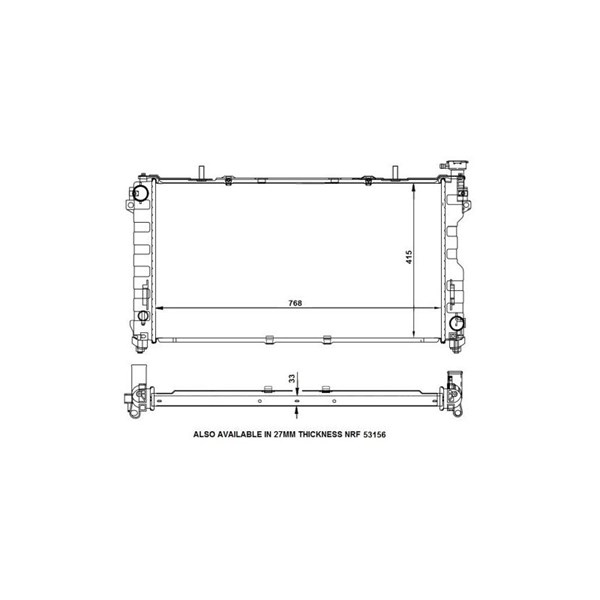 Kylare, motorkylning Nrf Easy fit 56133 NRF Kylare, motorkylning Nrf Easy fit 56133 NRF