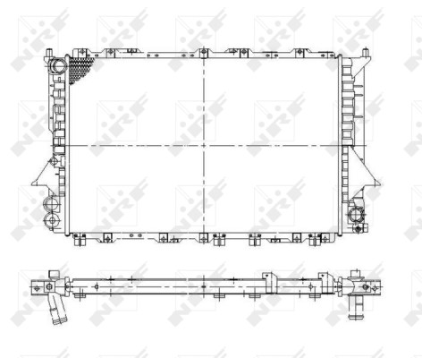 Kylare, motorkylning Nrf 58870 NRF Kylare, motorkylning Nrf 58870 NRF