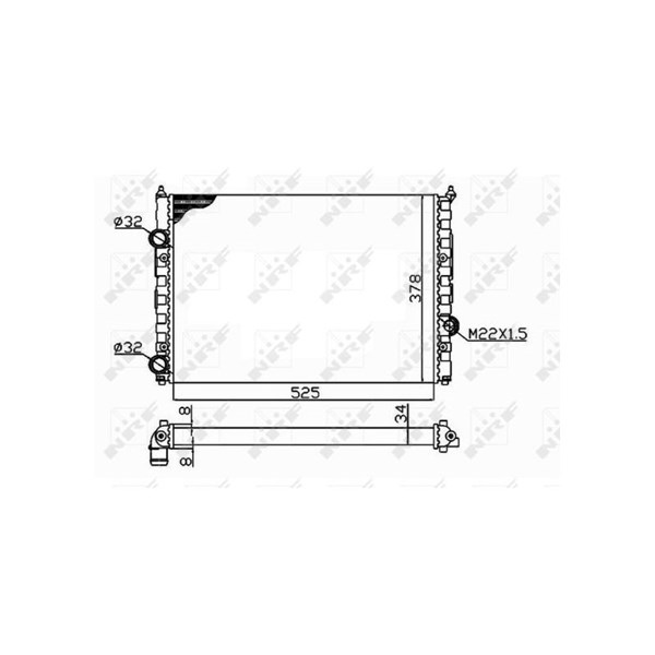 Kylare, motorkylning Nrf 58947 NRF Kylare, motorkylning Nrf 58947 NRF