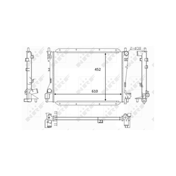 Kylare, motorkylning Nrf 59050 NRF Kylare, motorkylning Nrf 59050 NRF