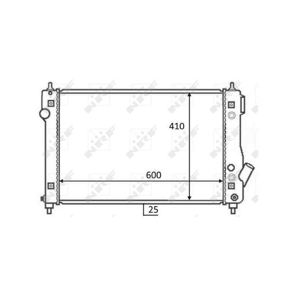 Kylare, motorkylning Nrf 59054 NRF